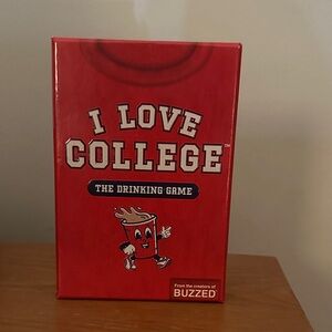 I Love College Drinking Game by - Red